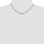 Load image into Gallery viewer, Sterling Silver 2.75mm Diamond-Cut Spiga Chain 16'' length
