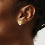 Load image into Gallery viewer, Sterling Silver Madi K Enameled Swarovski Elements Cupcake Earrings
