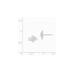 Load image into Gallery viewer, Sterling Silver Madi K Stellux Crystal Fish Post Earrings
