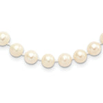Load image into Gallery viewer, Sterling Silver 7-8mm White Freshwater Cultured Pearl Necklace 20'' length
