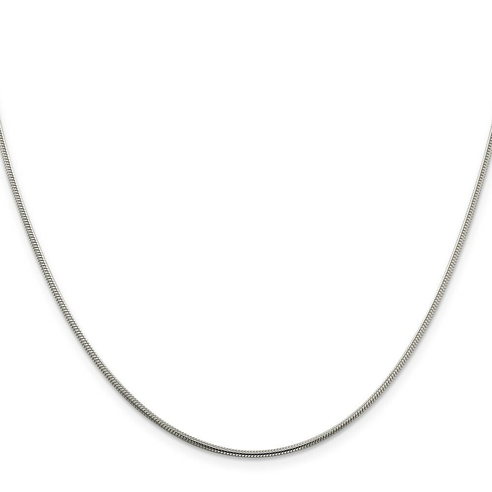 Sterling Silver 1.5mm Round Snake Chain 18'' length
