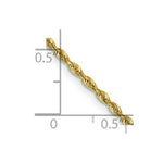 Load image into Gallery viewer, 14K Yellow Gold 1.85mm Diamond-cut Quadruple Rope Chain Necklace  Length 14'' inches
