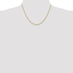 Load image into Gallery viewer, 14K Yellow Gold 1.85mm Diamond-cut Quadruple Rope Chain Necklace  Length 18'' inches
