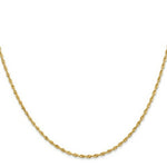 Load image into Gallery viewer, 14K Yellow Gold 1.85mm Diamond-cut Quadruple Rope Chain Necklace  Length 20'' inches
