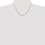 Load image into Gallery viewer, 14K Yellow Gold 2mm Diamond-cut Quadruple Rope Chain Necklace  Length 18'' inches
