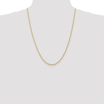 Load image into Gallery viewer, 14K Yellow Gold 2mm Diamond-cut Quadruple Rope Chain Necklace  Length 24'' inches
