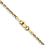 Load image into Gallery viewer, 14K Yellow Gold 2mm Diamond-cut Quadruple Rope Chain Necklace  Length 30'' inches
