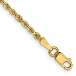 Load image into Gallery viewer, 14K Yellow Gold 2mm Diamond-cut Quadruple Rope Chain Anklet Bracelet  Length 9'' inches
