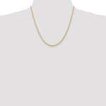 Load image into Gallery viewer, 14K Yellow Gold 2.25mm Diamond-cut Quadruple Rope Chain Necklace  Length 20'' inches
