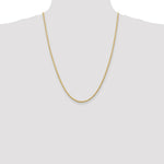 Load image into Gallery viewer, 14K Yellow Gold 2.25mm Diamond-cut Quadruple Rope Chain Necklace  Length 24'' inches

