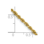 Load image into Gallery viewer, 14K Yellow Gold 2.25mm Diamond-cut Quadruple Rope Chain Necklace  Length 24'' inches
