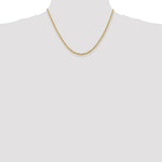 Load image into Gallery viewer, 14K Yellow Gold 2.75mm Diamond-cut Quadruple Rope Chain Necklace  Length 18'' inches
