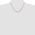 Load image into Gallery viewer, 14K Yellow Gold 3mm Diamond-cut Quadruple Rope Chain Necklace  Length 18'' inches
