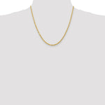 Load image into Gallery viewer, 14K Yellow Gold 3mm Diamond-cut Quadruple Rope Chain Necklace  Length 20'' inches
