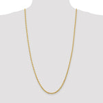 Load image into Gallery viewer, 14K Yellow Gold 3.35mm Diamond-cut Quadruple Rope Chain Necklace  Length 30'' inches
