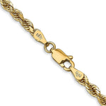 Load image into Gallery viewer, 14K Yellow Gold 3.35mm Diamond-cut Quadruple Rope Chain Necklace  Length 22'' inches
