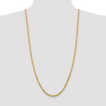 Load image into Gallery viewer, 14K Yellow Gold 4.5mm Diamond-cut Quadruple Rope Chain Necklace  Length 30'' inches
