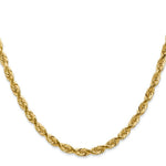 Load image into Gallery viewer, 14K Yellow Gold 4.5mm Diamond-cut Quadruple Rope Chain Necklace  Length 30'' inches
