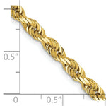 Load image into Gallery viewer, 14K Yellow Gold 4.5mm Diamond-cut Quadruple Rope Chain Necklace  Length 30'' inches
