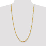 Load image into Gallery viewer, 14K Yellow Gold 5mm Diamond-cut Quadruple Rope Chain Necklace  Length 30'' inches
