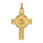 Load image into Gallery viewer, 14K Yellow Gold Cross w/St. Michael Medal Pendant
