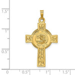 Load image into Gallery viewer, 14K Yellow Gold Cross w/St. Michael Medal Pendant
