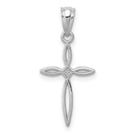 Load image into Gallery viewer, 14K White Gold Passion Cross Charm

