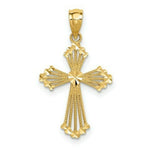 Load image into Gallery viewer, 14K Yellow Gold Passion Cross Pendant 27mm length
