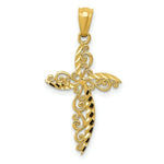 Load image into Gallery viewer, 14K Yellow Gold Scroll Design Cross Pendant
