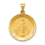 Load image into Gallery viewer, 14K Yellow Gold Miraculous Medal Pendant 22mm width
