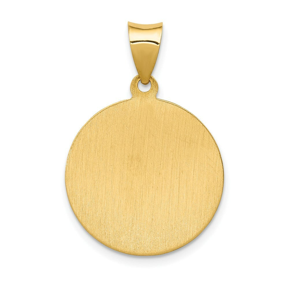 14K Yellow Gold Saint Anthony Medal Pendant