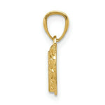 Load image into Gallery viewer, 14K Yellow Gold w/Rhodium Cross in Heart Pendant
