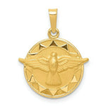 Load image into Gallery viewer, 14K Yellow Gold Holy Spirit Medal Round Pendant
