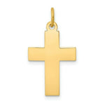 Load image into Gallery viewer, 14K Yellow Gold Polished Cross Pendant 29mm length
