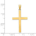 Load image into Gallery viewer, 14K Yellow Gold Engravable Cross Charm
