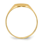 Load image into Gallery viewer, 14K Yellow Gold Solid Back Mens or Ladies Signet Ring Custom Personalized with Free Engraving Available Initial or Monogram
