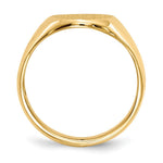 Load image into Gallery viewer, Open Back Mens Signet Ring Custom Personalized with Free Engraving Available of Initials or Monogram in Solid 14K Yellow Gold
