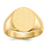 Load image into Gallery viewer, Mens Signet Ring Custom Personalized with Free Engraving Available of Initials or Monogram in Solid 14K Yellow Gold
