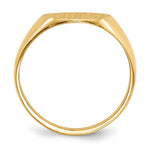 Load image into Gallery viewer, Mens Signet Ring Custom Personalized with Free Engraving Available of Initials or Monogram in Solid 14K Yellow Gold

