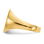 Load image into Gallery viewer, Mens Signet Ring Custom Personalized with Free Engraving Available of Initials or Monogram in Solid 14K Yellow Gold
