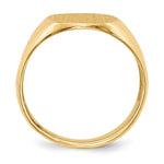 Load image into Gallery viewer, Mens Signet Ring Custom Personalized with Free Engraving Available of Initials or Monogram in Solid 14K Yellow Gold
