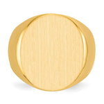 Load image into Gallery viewer, Mens Large Signet Ring Custom Personalized with Free Engraving Available of Initials or Monogram in Solid 14K Yellow Gold
