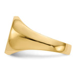 Load image into Gallery viewer, Mens Signet Ring Custom Personalized with Free Engraving Available of Initials or Monogram in Solid 14K Yellow Gold
