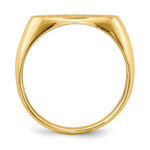Load image into Gallery viewer, Mens Oval Signet Ring Custom Personalized with Free Engraving Available of Initials or Monogram in Solid 14K Yellow Gold
