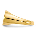 Load image into Gallery viewer, Mens Oval Signet Ring Custom Personalized with Free Engraving Available of Initials or Monogram in Solid 14K Yellow Gold
