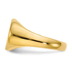 Load image into Gallery viewer, Mens Signet Ring Custom Personalized with Free Engraving Available of Initials or Monogram in Solid 14K Yellow Gold
