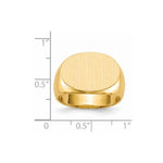 Load image into Gallery viewer, Mens Signet Ring Custom Personalized with Free Engraving Available of Initials or Monogram in Solid 14K Yellow Gold
