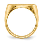 Load image into Gallery viewer, Mens Signet Ring Custom Personalized with Free Engraving Available of Initials or Monogram  Size 10 in Solid 14K Yellow Gold
