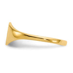 Load image into Gallery viewer, Solid Closed Back 7mm Round Signet Ring Custom Personalized with Free Engraving Available of Initials or Monogram in Solid 14K Yellow Gold
