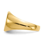 Load image into Gallery viewer, Mens Oval Signet Ring Custom Personalized with Free Engraving Available of Initials or Monogram in Solid 14K Yellow Gold
